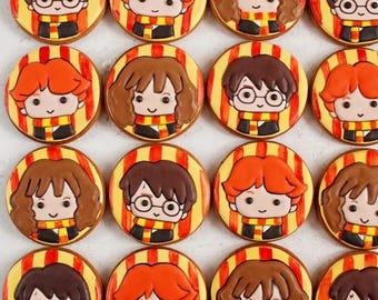 Galletas con temática de mago / Galletas con hechizos mágicos / Galletas de azúcar de fantasía / Una docena