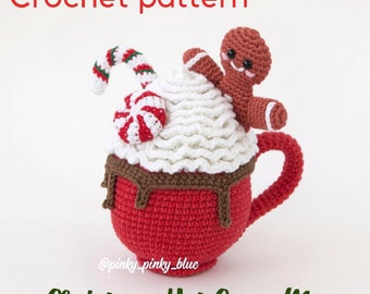 Christmas Hot Cocoa Mug Crochet Pattern