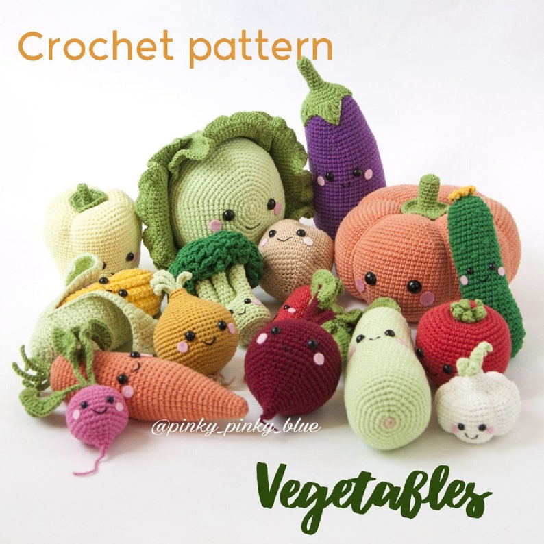 Vegetables Crochet Pattern image 1