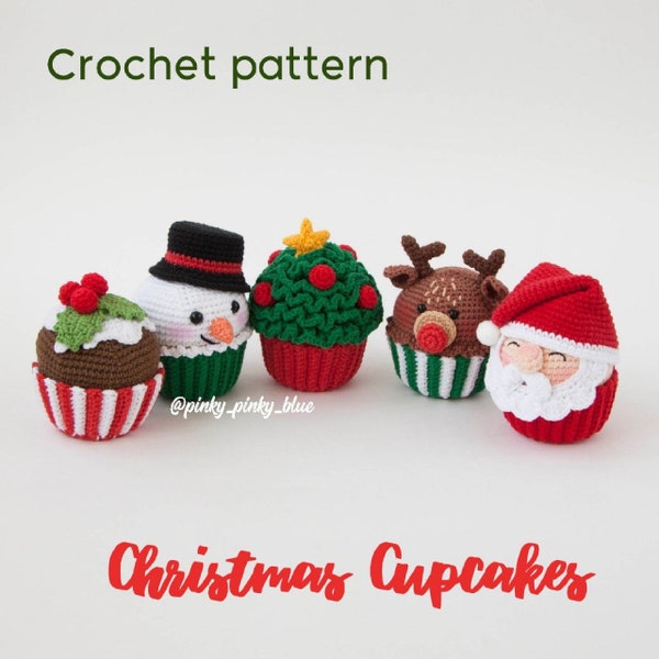 Christmas Cupcakes Crochet Pattern