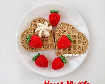 Heart Shaped Waffles Crochet Pattern