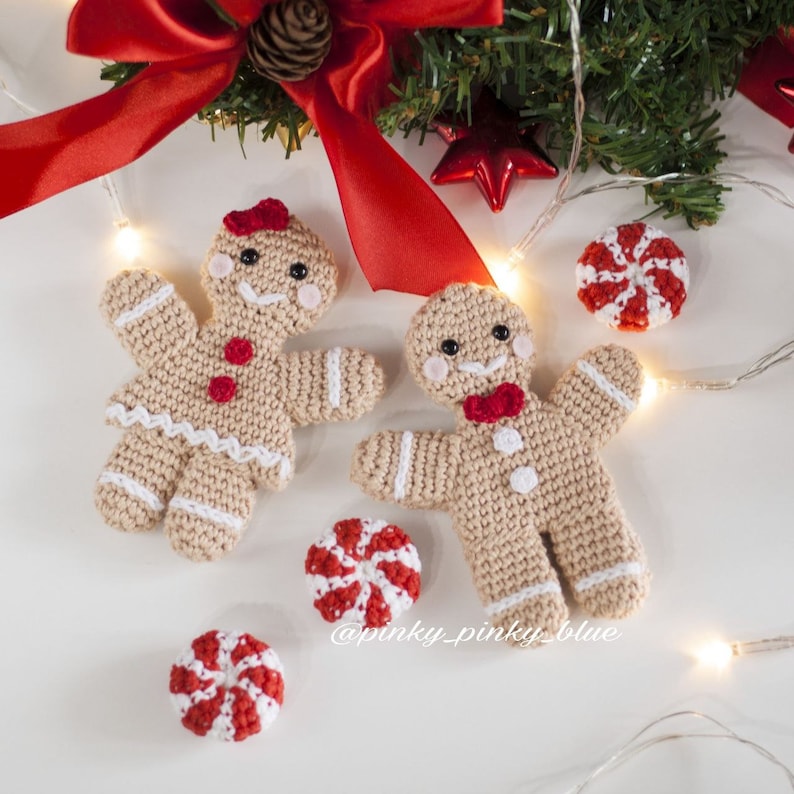 Gingerbread Boy and Girl Crochet Pattern - Etsy