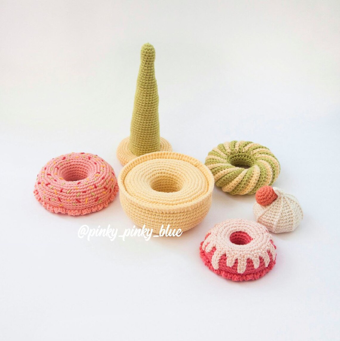 Stacking Ice Bags Pattern Ice Cream Stacking Toy Crochet Pattern - Etsy