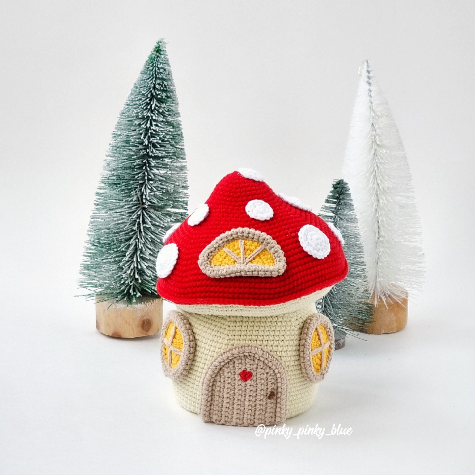 Mushroom House Crochet Pattern - Etsy