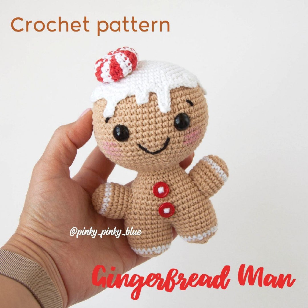 Gingerbread Man Crochet Pattern Etsy Gingerbread Man Crochet Pattern Etsy