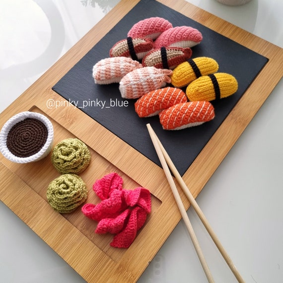 寿司とロールのセットかぎ針編みのパターン - Etsy 日本