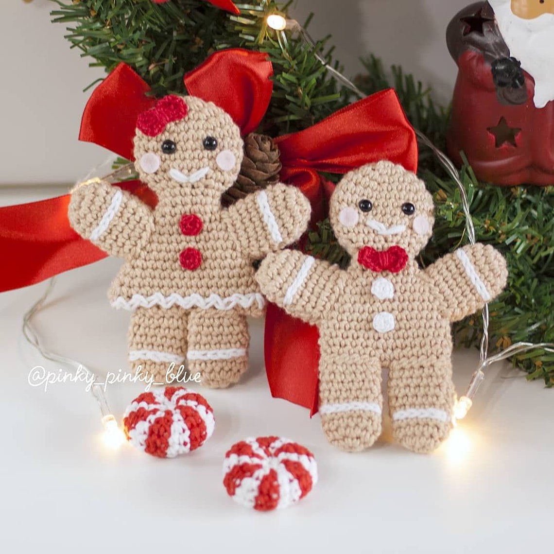 Gingerbread Boy and Girl Crochet Pattern Etsy