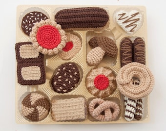 Crochet Cookies Pattern: 15 Assorted Cookie Designs (PDF Pattern)