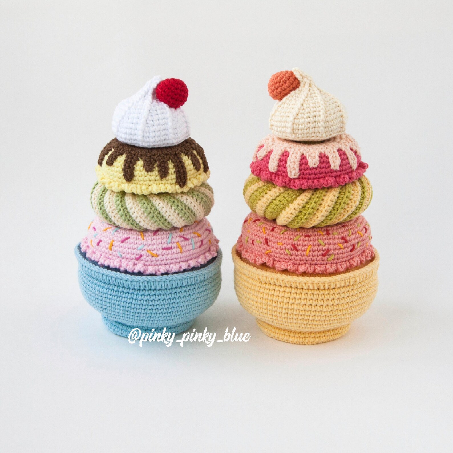 Stacking Ice Bags Pattern Ice Cream Stacking Toy Crochet Pattern - Etsy