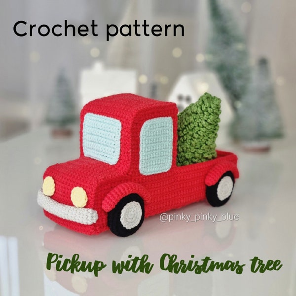 Pickup with Christmas Tree Crochet pattern