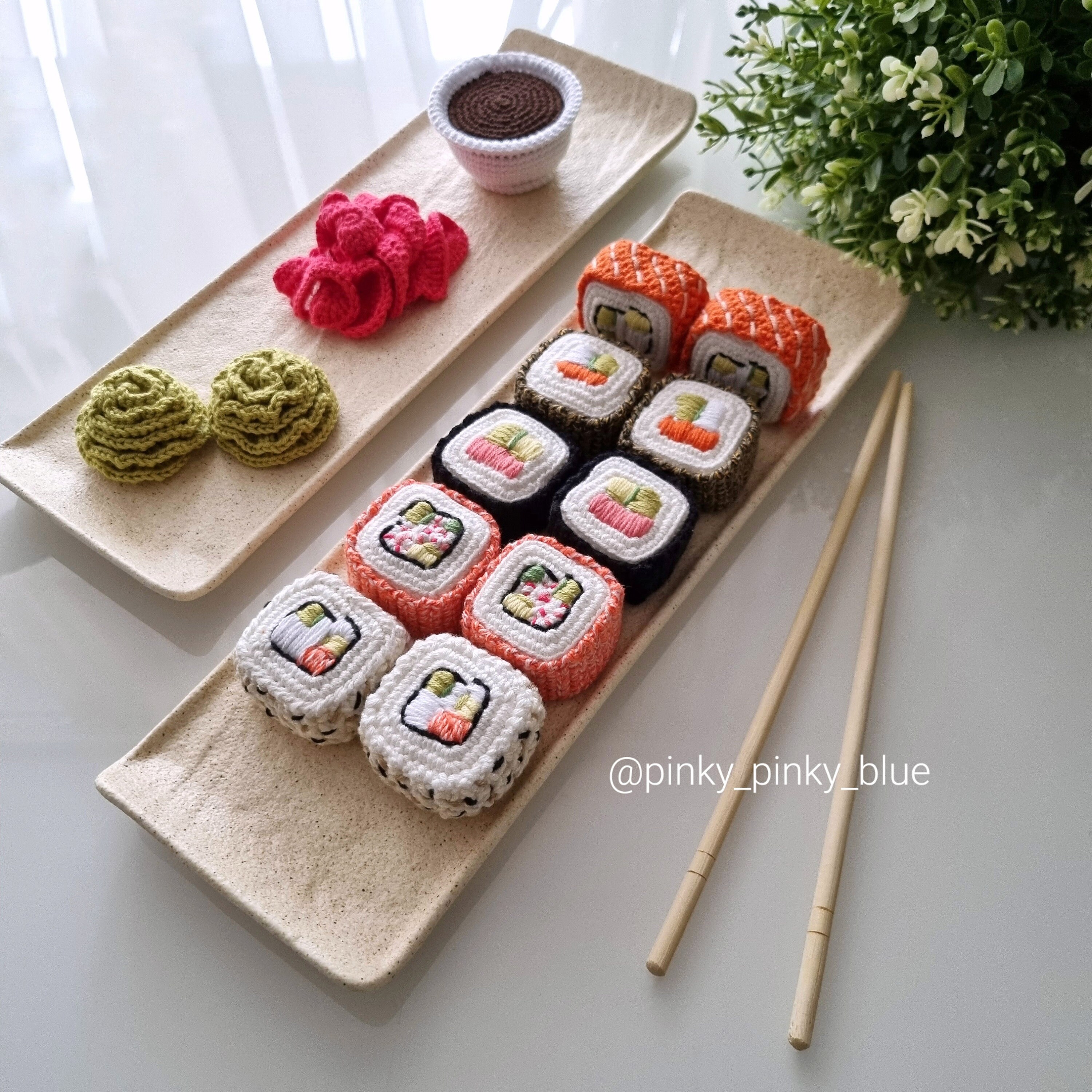 寿司とロールのセットかぎ針編みのパターン - Etsy 日本