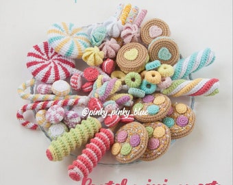 Pastel Mini Sweets Set Crochet Pattern