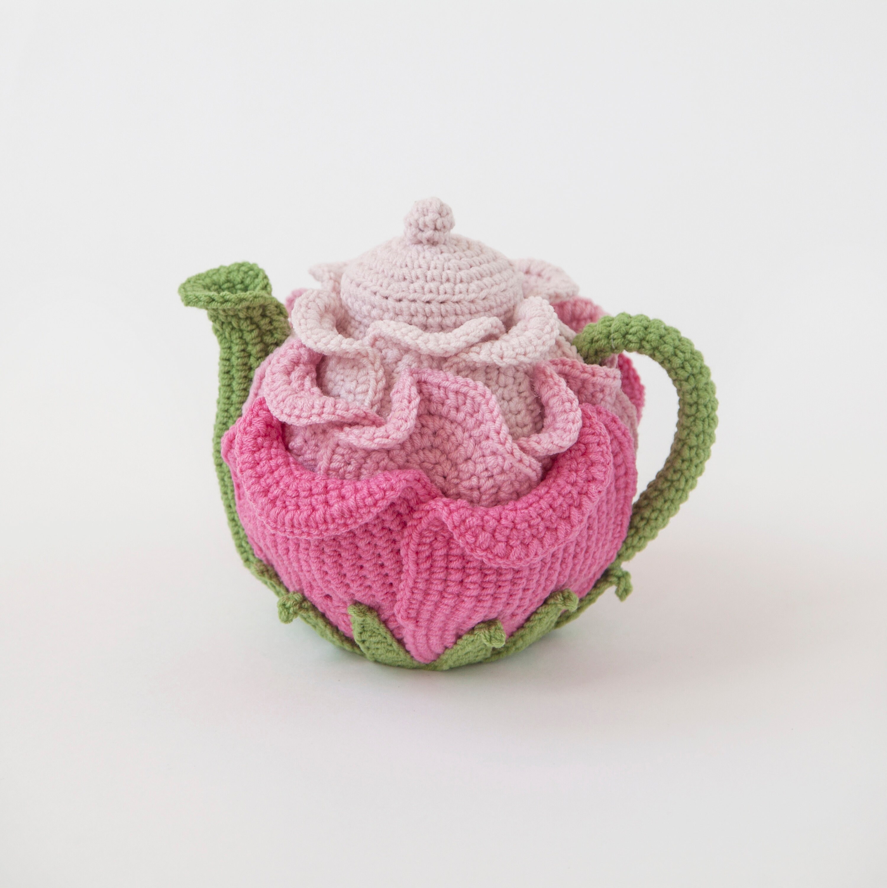 Floral Tea Set Crochet Pattern Etsy