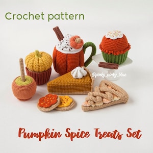 Pumpkin Spice Treats Set Crochet Pattern