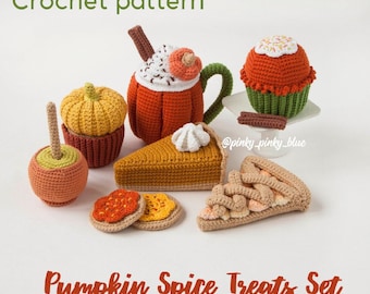 Pumpkin Spice Treats Set Crochet Pattern