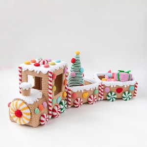 Gingerbread Train Crochet Pattern image 6