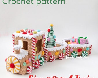 Gingerbread Train Crochet Pattern