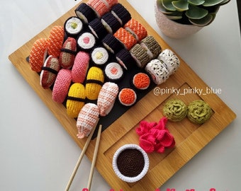 Sushi and Rolls Set Crochet Pattern