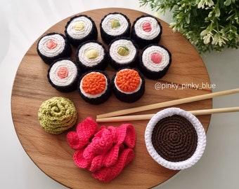 寿司と巻き寿司セットの編み図 - Etsy 日本