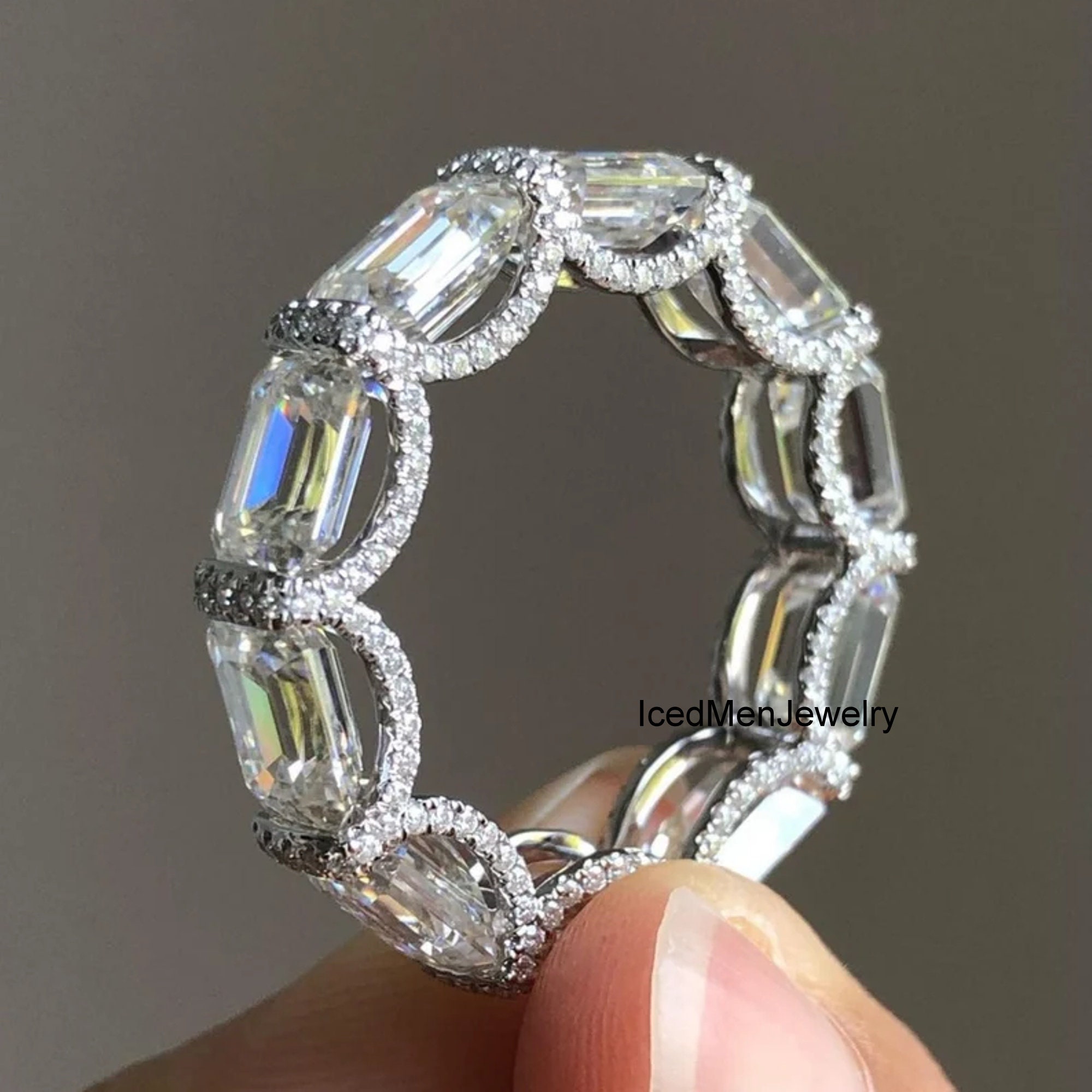 GYPPHY - 【即納】EMERALD MOISSANITE FULL ETERNITY RING