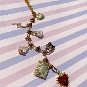 Charm Schlüsselanhänger, einzigartige Schlüsselanhänger, Geschenk für sie, Taschenanhänger, Gold Schlüsselanhänger, Taschenzubehör
