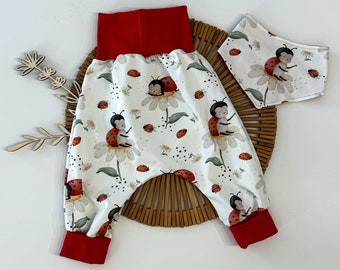 Pumphosen Set mit Marienkäfern - für Babys und Frühchen ein MUST HAVE für jede Babyerstausstattung und perfekt als Geschenk zur Geburt