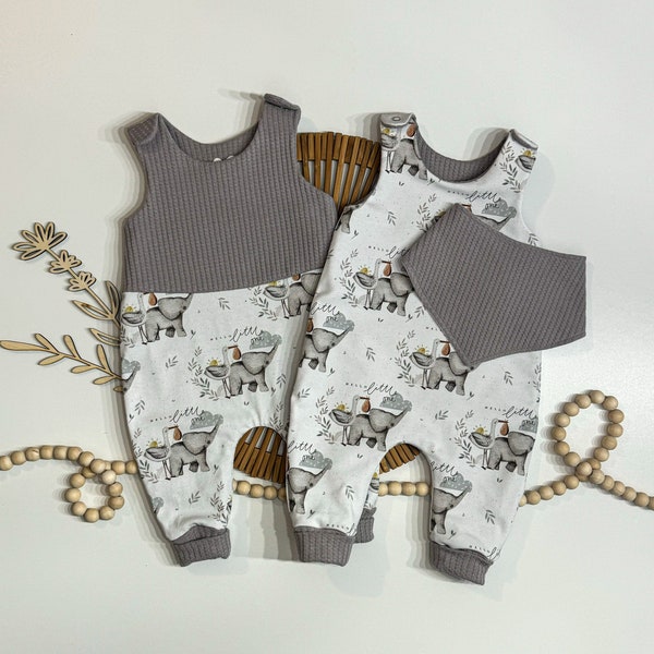Baby Strampler für Zwillinge - Geschenke zur Geburt - Geschwister Outfit - Zwillingsoutfit - süße Babykleidung für den Frühling und Sommer