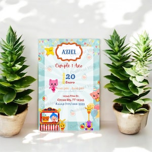 Plim Plim Birthday Invitation