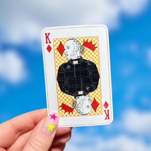 Lewis Hamilton playing card sticker | F1 sticker for Laptops and Water Bottles, Formula One