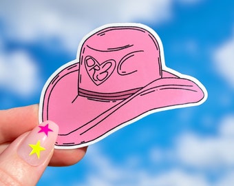 Adesivo de chapéu de cowboy "DR3" de Daniel Ricciardo | Adesivo de vinil de Fórmula 1 para cadernos, garrafas de água, laptops | F1