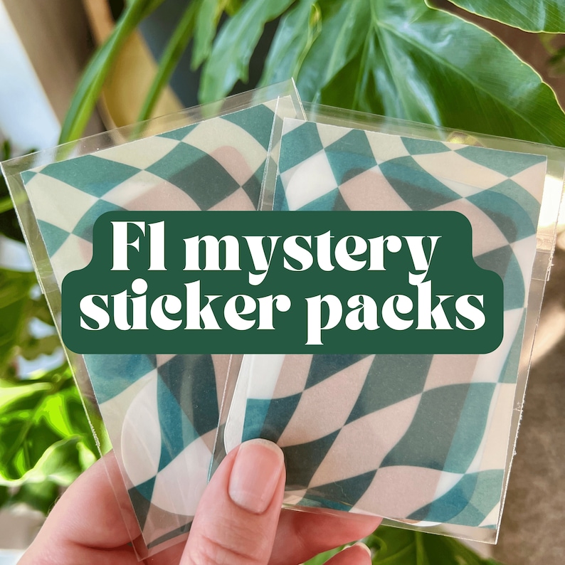 Mystery F1 Sticker Packs F1 Sticker for Notebooks Laptops Etsy