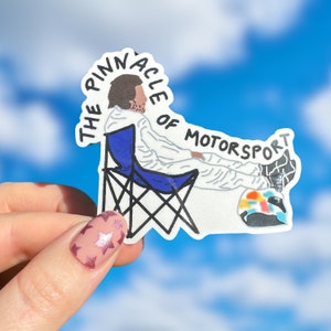 F1 Sticker | Fernando Alonso "Pinnacle of Motorsport" chair sticker | cute Formula One sticker | F1 stickers