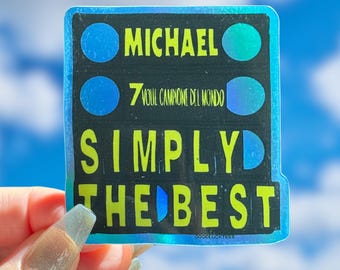Pegatina de Michael Schumacher "Simplemente el mejor" / Pegatina de F1 / Bonita pegatina de Fórmula 1