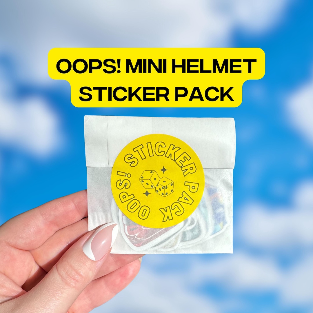 Oops! Mini Helmet Sticker Pack | Motorsports | F1 | Racing | F1 Sticker ...