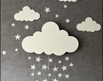 Cloud Night Light, Cloud Nursery, Nursery Wall Decor, Kids Wall Lamp, Gift for Newborn, Nursery Wall Art, Baby Room Lamp, Cloud Wall Decor