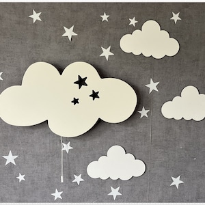 Cloud Night Light, Cloud Lamp, Baby Night Light, Cloud Wall Art, Nursery Decor, Lamp Shade Nursery, Baby Girl Room Decor, Custom Baby Gift