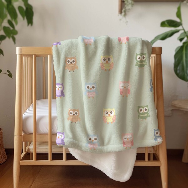 Owl Baby Blanket Etsy