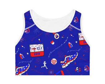 Sports Bra | God Bless Main St. USA