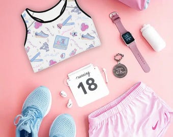 RunDisney Inspired Sports Bra | Disney Running-Themed Activewear | Custom Fitness Gear for Runners | Comfortable & Stylish Sports Bra
