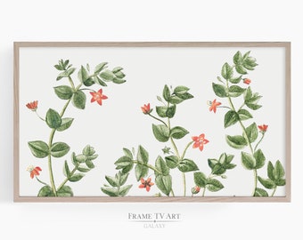 Art mural Samsung Frame, art floral vintage, peinture florale, peinture florale printanière, téléchargement numérique
