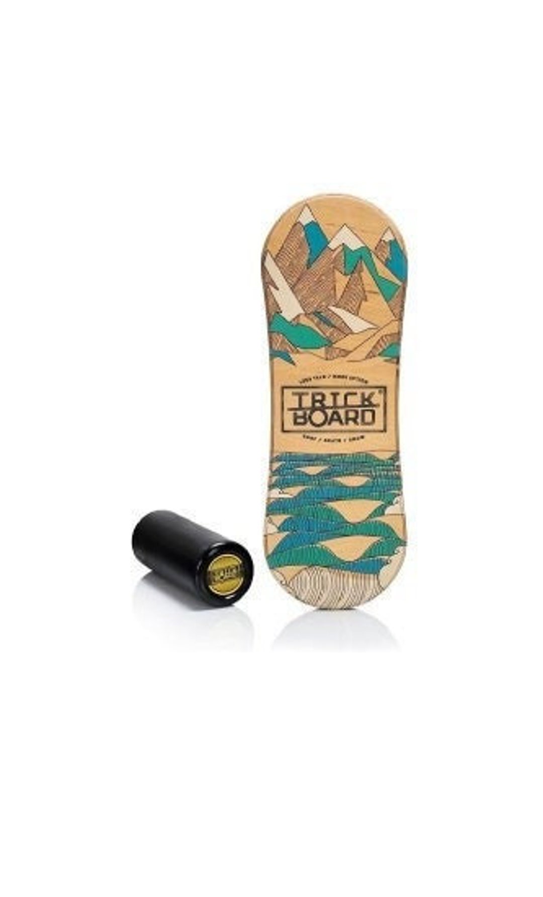 Wobble Board FANTASK Balance Board Aus Holz, Balancebrett, Balance Trainer Trickboard Für Zuhause, Inkl. Korkrolle, Balance-board Aus 8 Hochwertigen Holzschichten Gepresst Hoover Boards