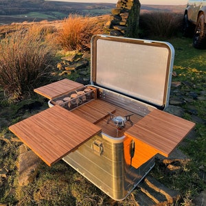 Portable Storage Table Top collapsible / Foldable Crate / Box for Camping,  Barbecues, Outdoor Storage, Living Space Storage 