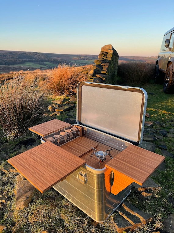 Wild Box – Handmade Outdoor Cooking Box | Portable Camping Kitchen | Van Life Gas Stove