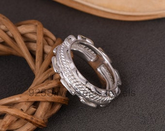 Spinner Ring hammered Ring , Rotating Fidget Ring, Spin Meditation Ring, Thumb Spinning Ring, Worry Ring Women Men, Anxiety Ring, Jewelry.