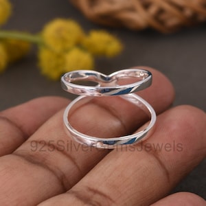 Super Thin 925 Sterling Silver X Ring, Cross Ring, Everyday Jewelry for Women-Thumb Splint Arthritis Rings, Double Band Knuckle Ring - Women