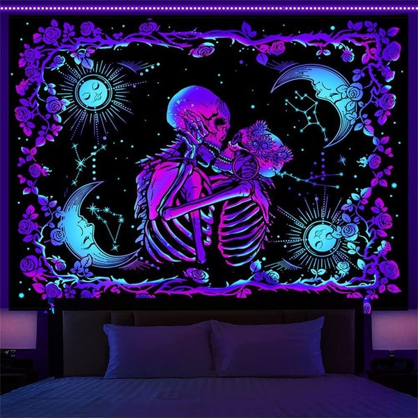 Skeleton Lovers Art Etsy