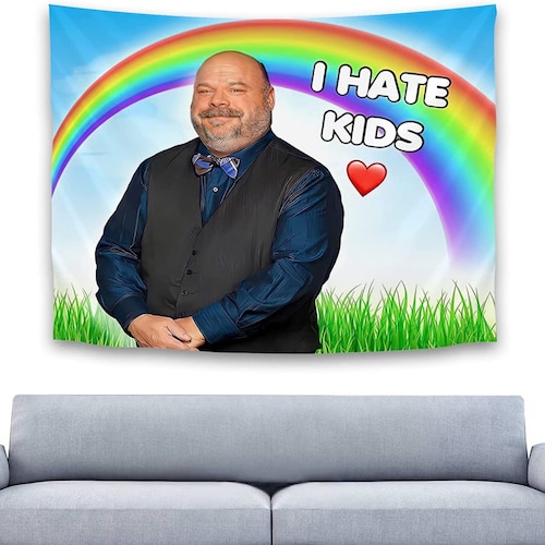 Meme Tapestry Funny Gibby Tapestries Wall Hanging Backdrop Etsy