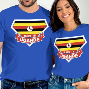 Uganda Flag T-Shirt: Made in Uganda Pride Tee
