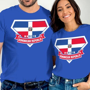 Dominican Republic Flag T Shirt, Made in DR Pride Tee, Vacation Souvenir Shirt, Dominican Roots Gift, T-Shirt for Men, T-Shirt for Women