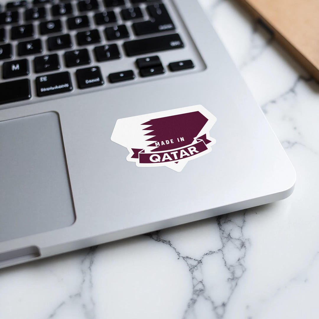 Back Sticker Qatar Qatar Pride Sticker Vinyl Kiss Cut Sticker Qatar Flag Sticker Gift - Etsy